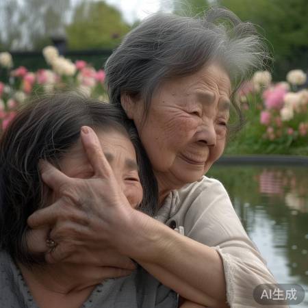 慈祥姥姥泪别亲情