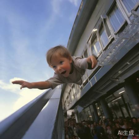 三岁男孩意外坠落,雨棚救星奇迹