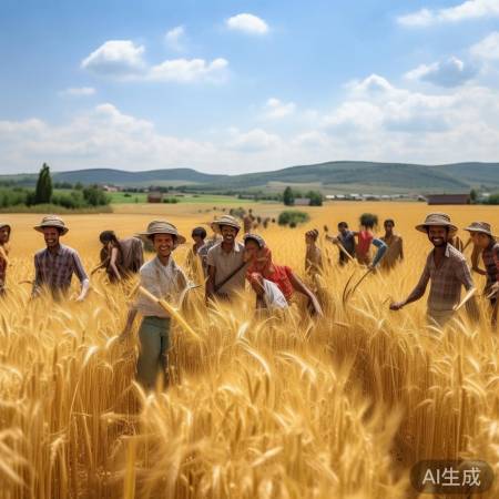 粮食丰收，共享喜悦