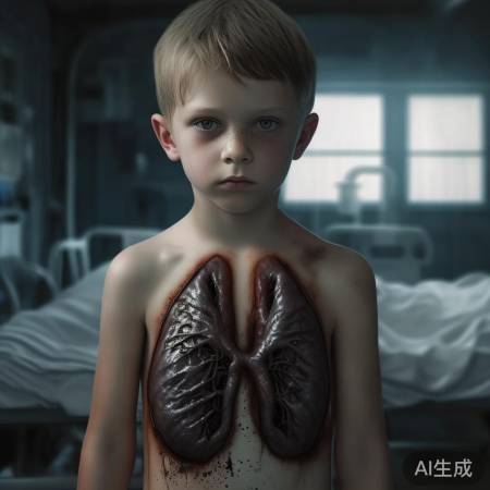 少年20年烟龄,肺黑惊悚