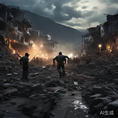 地震瞬间,胡昌升逆行救援