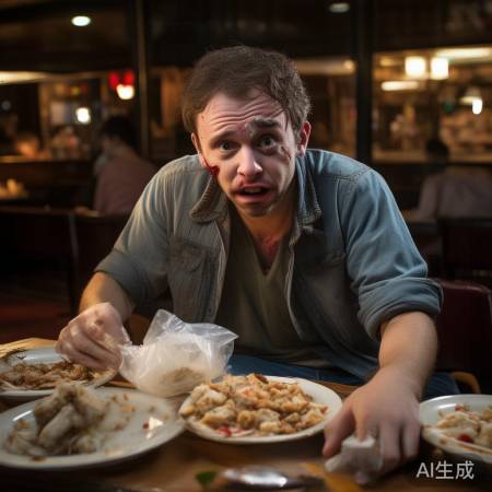 饭局打包出糗被打
