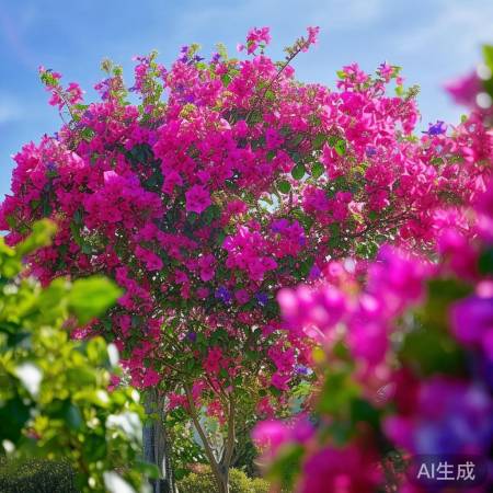 三角梅花开震撼心